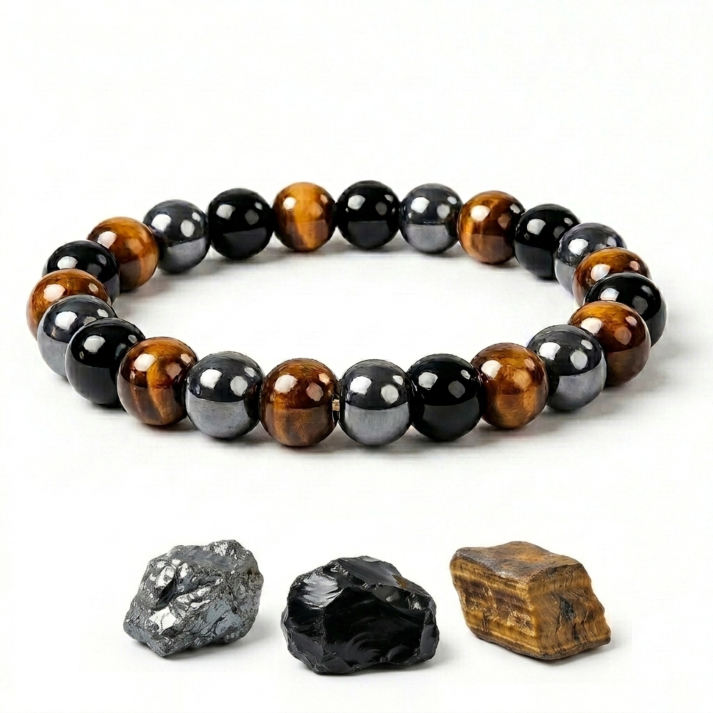 Triple Protection Bracelet — Crystal Bracelet on Jotishbani