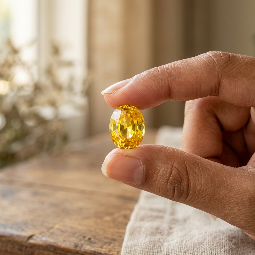 Yellow Sapphire (Pukhraj) photo